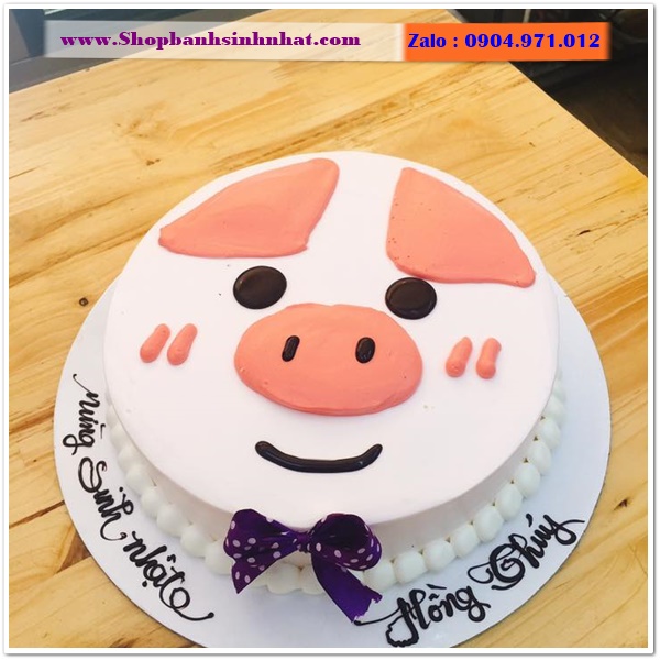 bánh kem con heo ở ninh bình