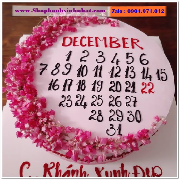 bánh kem cuốn lịch ở ninh bình