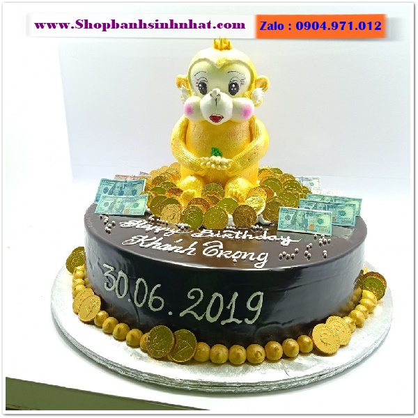 bánh kem hình con khỉ ở quận phú nhuận