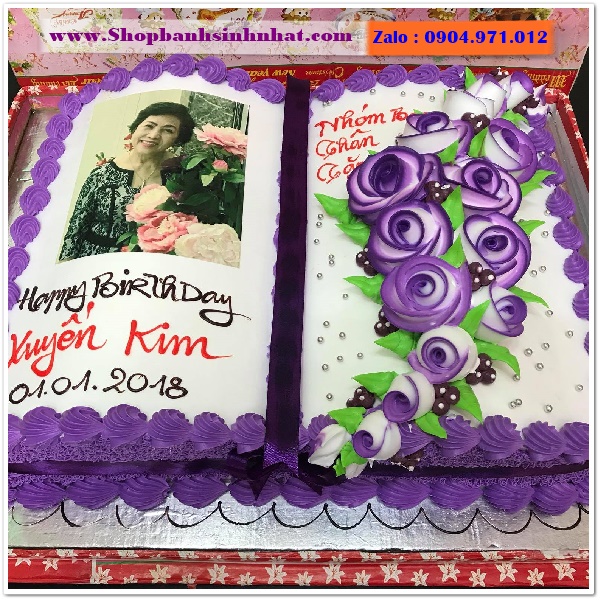 bánh kem cuốn sách ở an giang