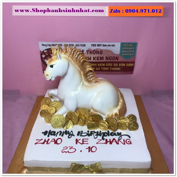 bánh kem con ngựa ở huyện cần giờ