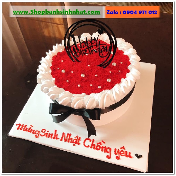 Bánh sinh nhật mặn - Chúc mừng sinh nhật chồng yêu MS1118 • Kitacake