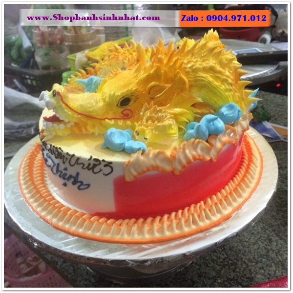 bánh kem con rồng ở bến tre