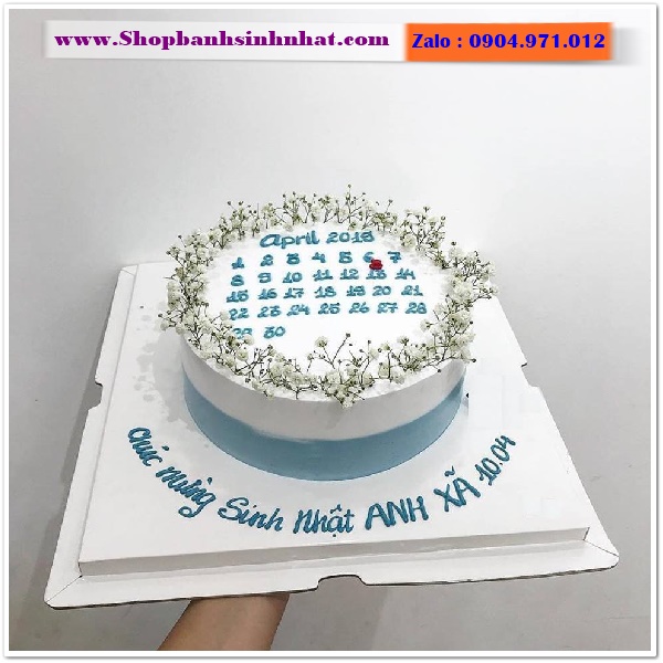 bánh kem cuốn lịch ở long an