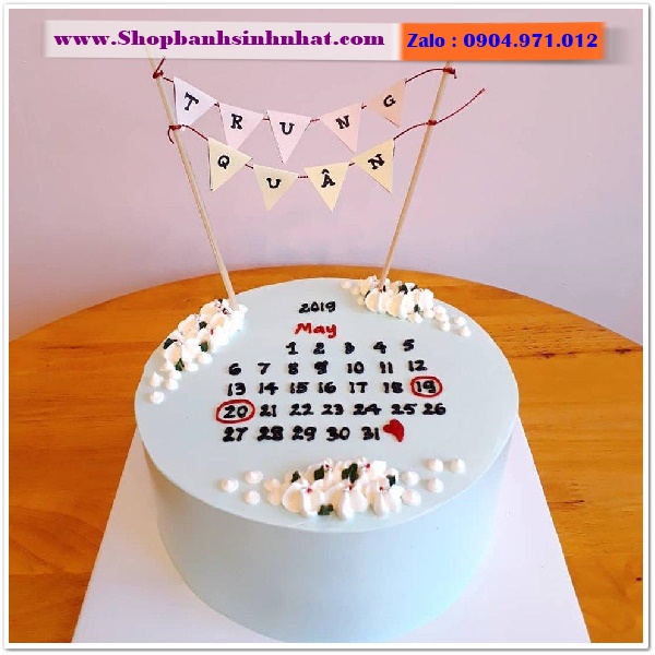 bánh kem cuốn lịch ở quận 10