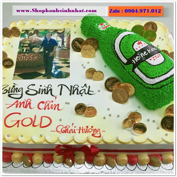 bánh kem chai rượu ở huế