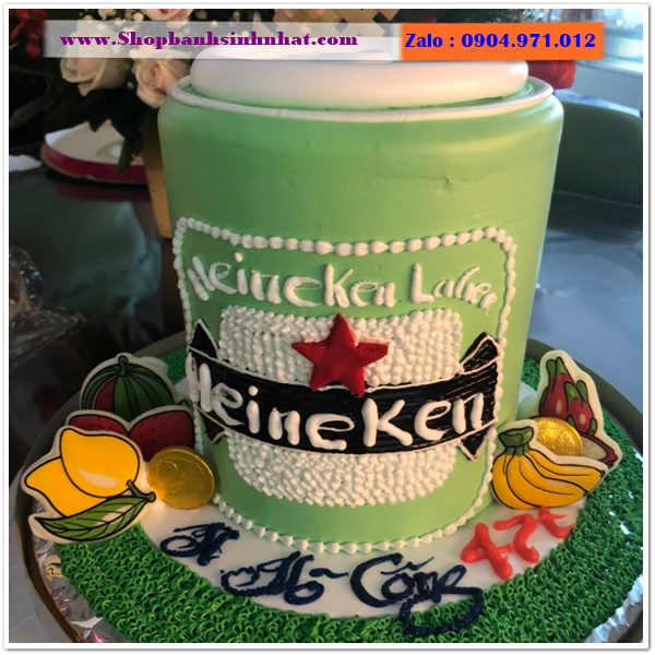 bánh kem chai bia ở long an