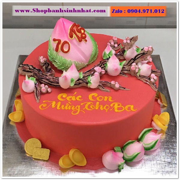 bánh kem mừng thọ ở bến tre