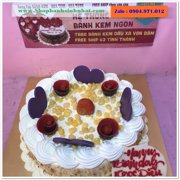cửa hàng bánh kem bắp ở an giang