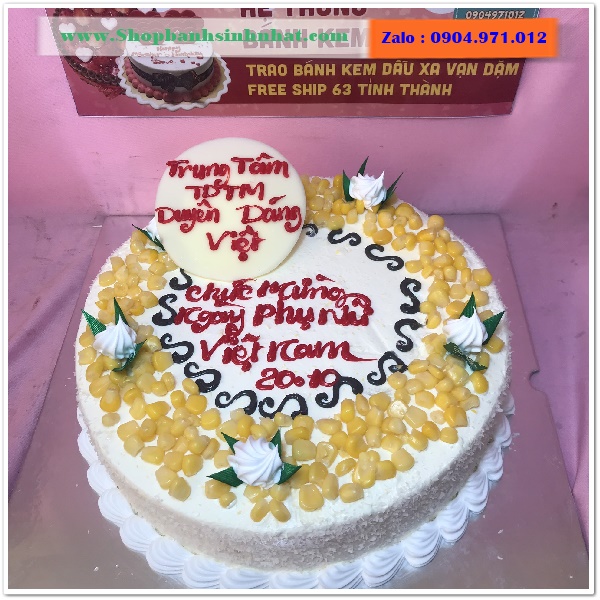 Giao bánh kem bắp ở quận 2