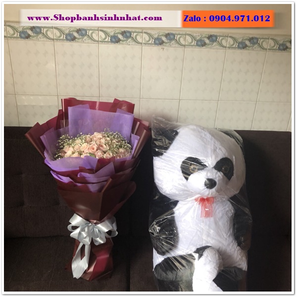gấu bông và hoa tươi ở bình phước