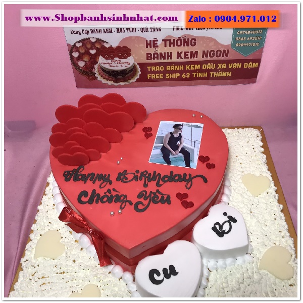 bánh kem trái tim ở quận tân bình