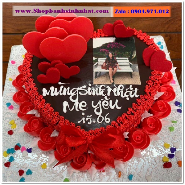 bánh kem hình trái tim ở hà tĩnh