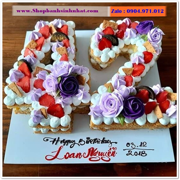 bánh kem hình số ở quận thủ đức