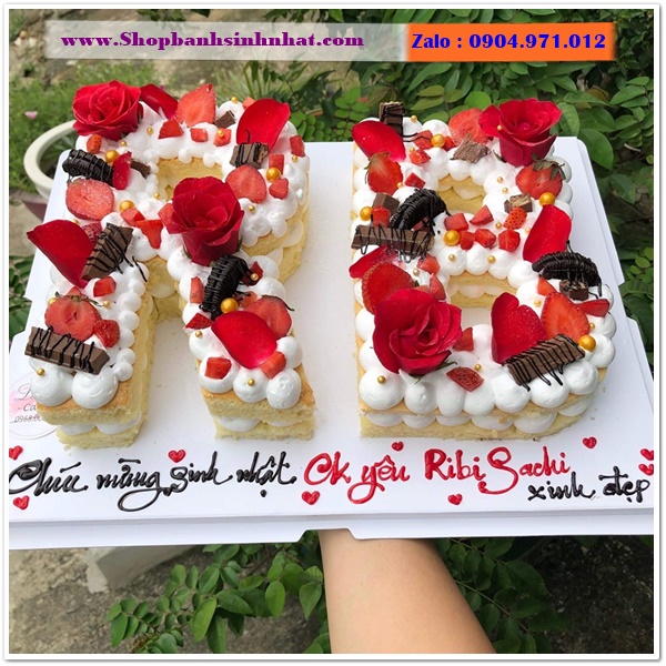 bánh kem chữ số ở hải phòng