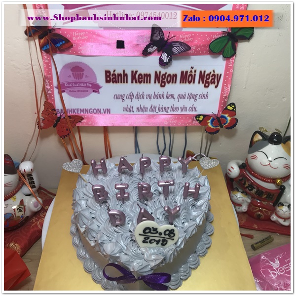 bánh sinh nhật trái tim ở quận 8