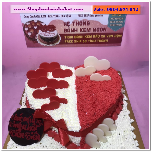 banh kem hinh trai tim o nghe an