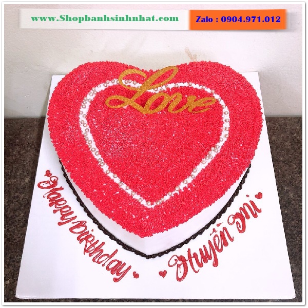 banh kem hinh trai tim o binh dinh