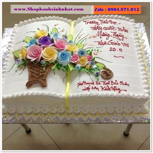 bánh kem cuốn sách ở bình phước