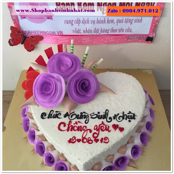 bánh kem hình trái tim ở quận 6