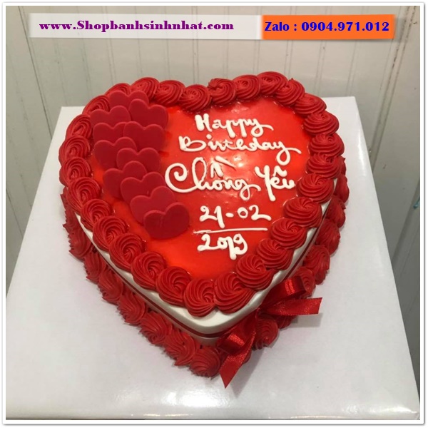 bánh kem hình trái tim ở quận 7