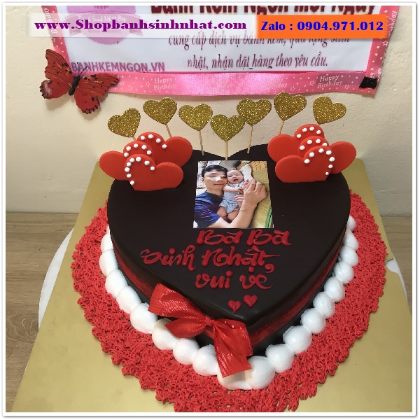 bánh kem sinh nhật hình trái tim ở quận 6