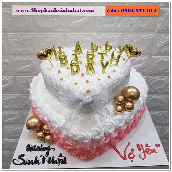 shop bánh kem hình trái tim ở trà vinh