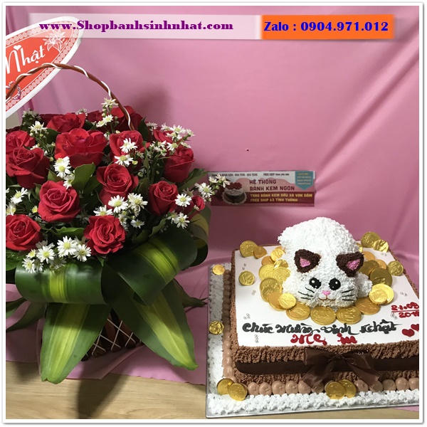 bánh kem và hoa tươi ở huyện cần giờ