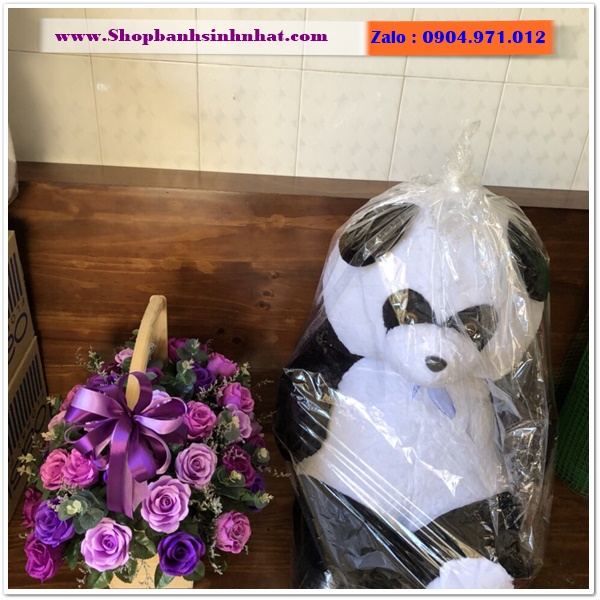 gấu bông và hoa tươi ở bạc liêu